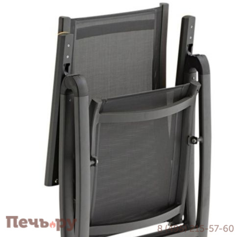 Обеденный комплект Brafritid Lyon-Andy 220A+6R антрацит/серый, алюминий/спеченный камень/тик фото 5