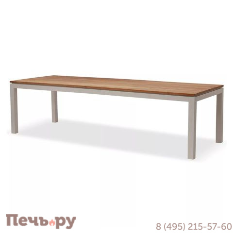 Обеденный комплект Brafritid Lyon-Andy 280A+8N антрацит/натуральный, алюминий/тик фото 3