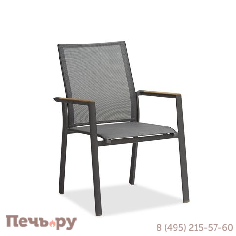 Обеденный комплект Brafritid Lyon-Andy 280A+8N антрацит/натуральный, алюминий/тик фото 5