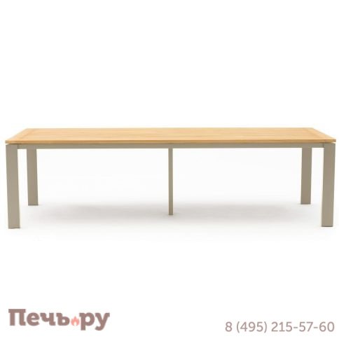 Обеденный комплект Brafritid Lyon-Andy 280B+8N бежевый/натуральный, алюминий/тик фото 3