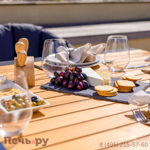 Обеденный комплект Brafritid Nora-Avesta натуральный, черный фото 5