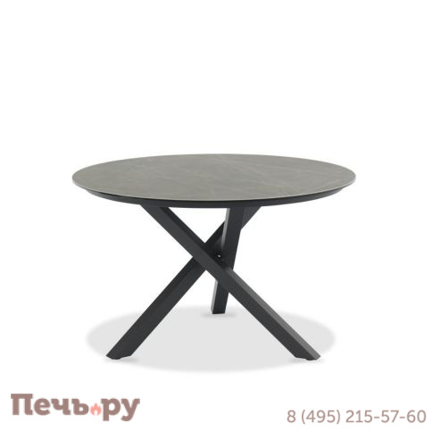 Обеденный комплект Brafritid Timra AL-P антрацит/черный, алюминий/спеченный камень фото 2