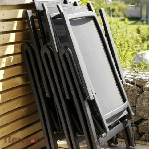 Обеденный комплект Brafritid Timra T-R антрацит/натуральный, алюминий/тик фото 10