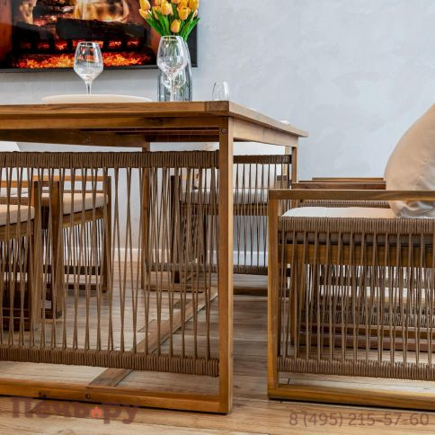 Обеденный комплект Royal Family GRAND MICHELLE бежевый фото 8