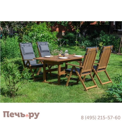 Обеденный комплект Royal Family KIMBERLY на 4 персоны(прямоугольный стол) фото