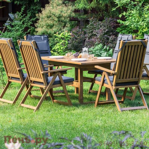 Обеденный комплект Royal Family KIMBERLY на 6 персон(прямоугольный стол) фото 2