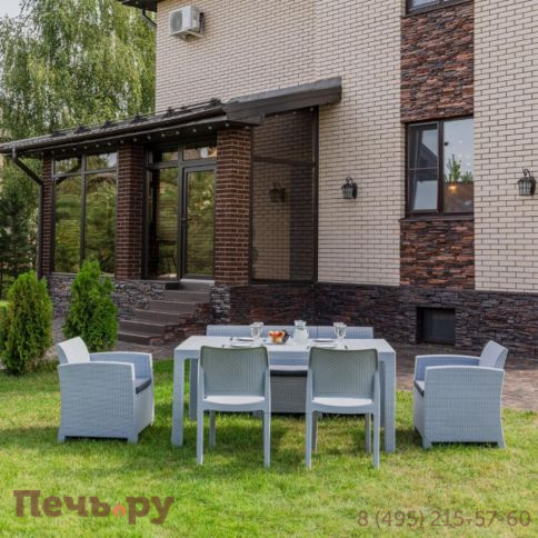 Обеденный комплект Royal Family LANA DINING M светло-серый фото