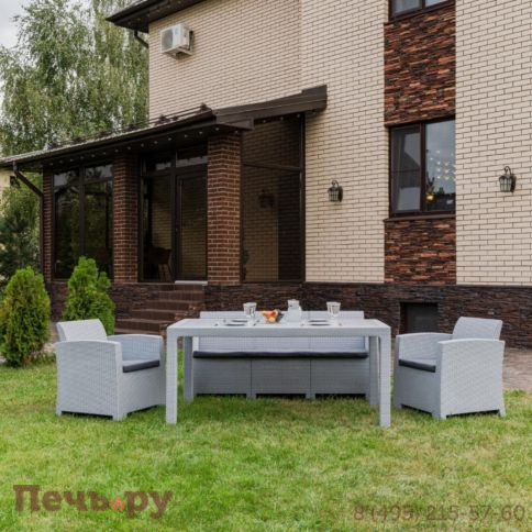 Обеденный комплект Royal Family LANA DINING S светло-серый фото