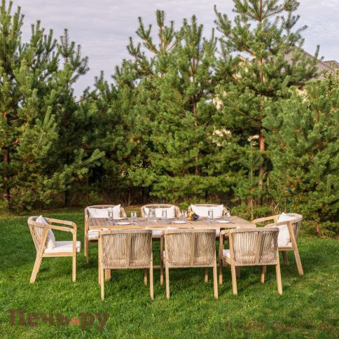 Обеденный комплект Royal Family MICHELLE на 8 персон из натуральной акации фото 3
