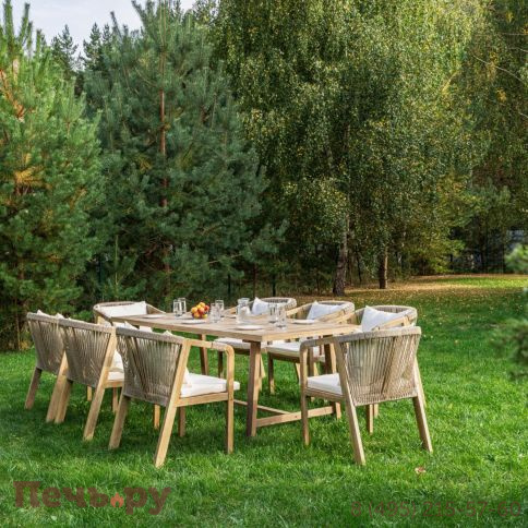 Обеденный комплект Royal Family MICHELLE на 8 персон из натуральной акации фото 4