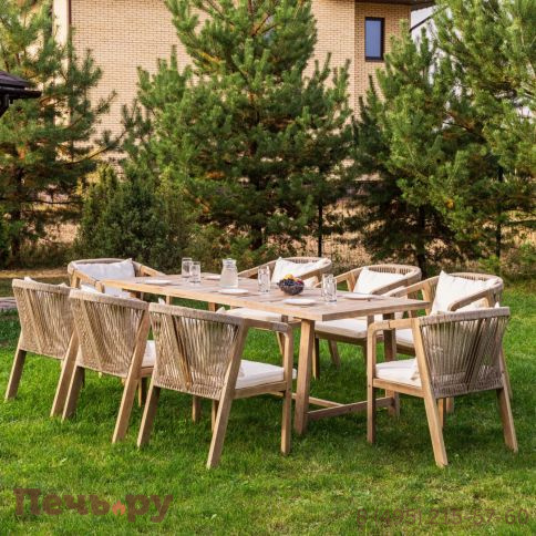 Обеденный комплект Royal Family MICHELLE на 8 персон из натуральной акации фото 5