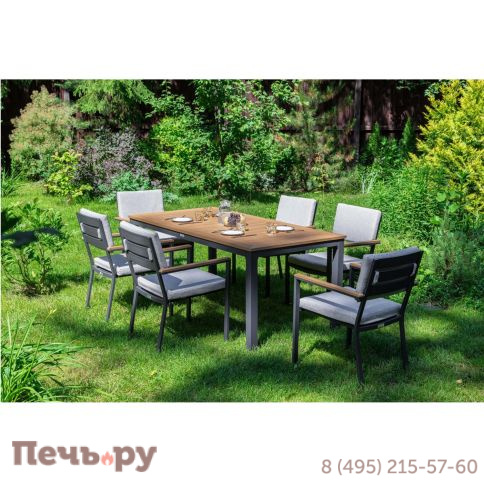 Обеденный комплект Royal Family OSCAR со столешницей из поливуда фото