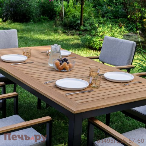 Обеденный комплект Royal Family Oscar со столешницей из тика фото 5