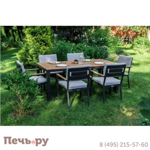 Обеденный комплект Royal Family Oscar со столешницей из тика фото