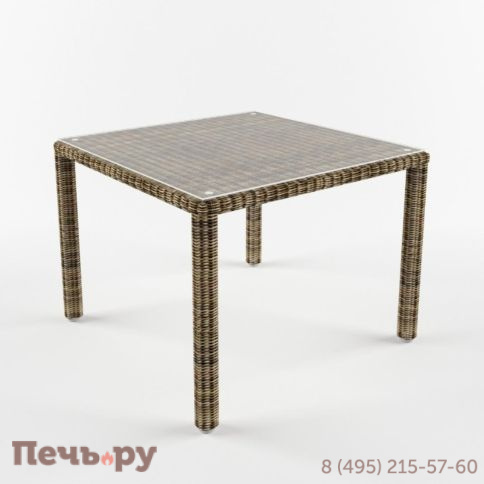 Обеденный стол Rotang Lux Сенатор квадратный фото