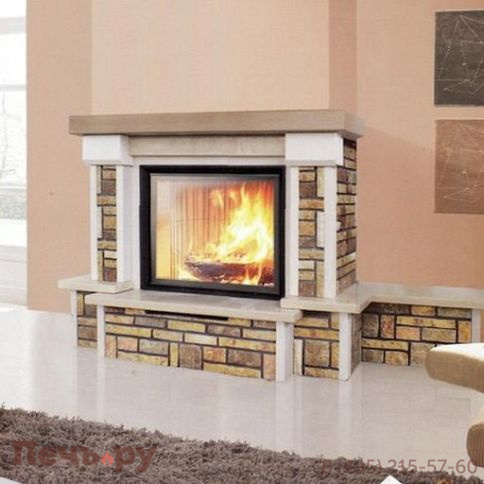 Облицовка камина EdilKamin Giada SX с банкетой под топку Cristal 90 N фото