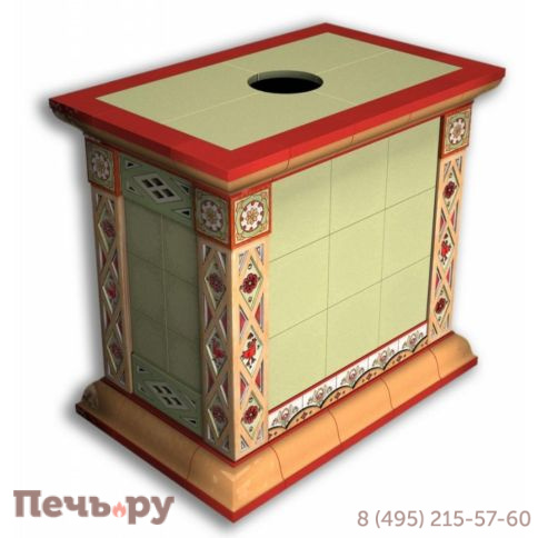 Облицовка камина КимрПечь Билибин центральный художественный фото 6