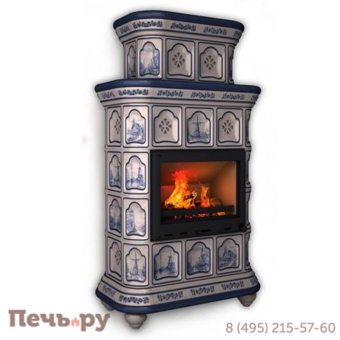 Облицовка камина КимрПечь Истра пристенный-двухъярусный фото