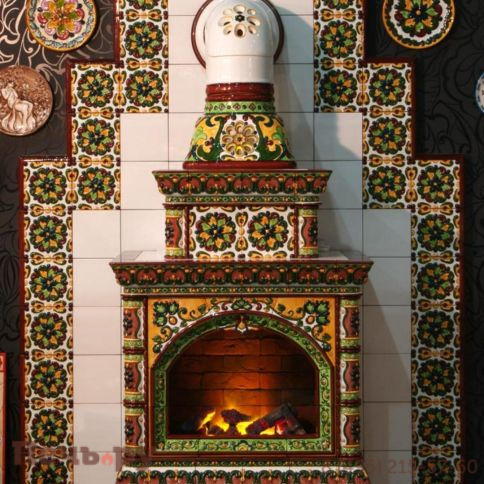 Облицовка камина КимрПечь Кострома-Д пристенный-двухъярусный фото 4