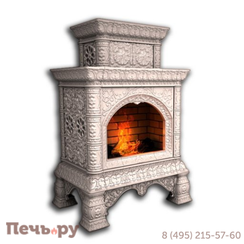 Облицовка камина КимрПечь Кострома-Д пристенный-двухъярусный фото