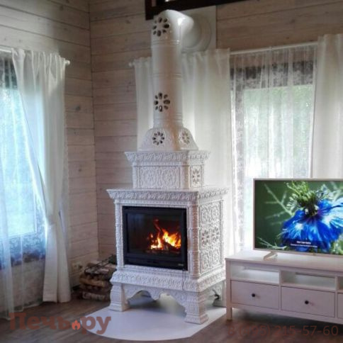 Облицовка камина КимрПечь Кострома центральный-двухъярусный фото 17