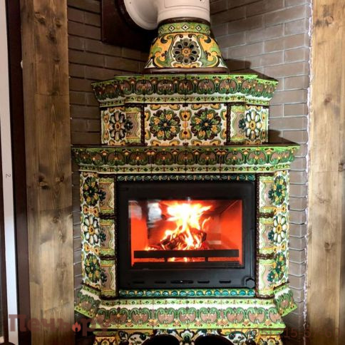 Облицовка камина КимрПечь Кострома угловой-двухъярусный фото 17