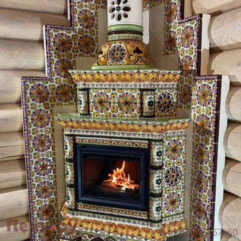 Облицовка камина КимрПечь Кострома угловой-двухъярусный фото 19