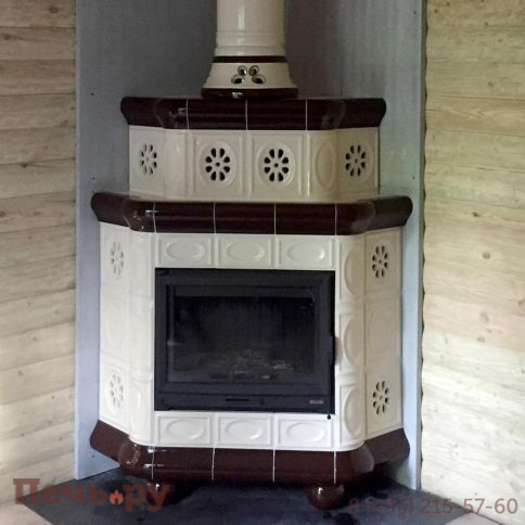 Облицовка камина КимрПечь Медальон угловой-двухъярусный фото 17