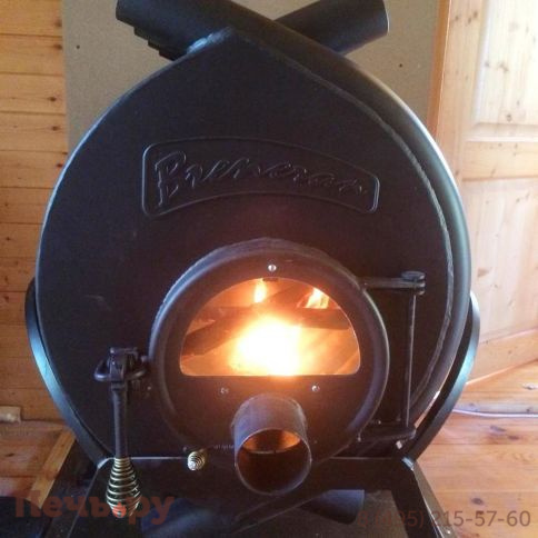 Отопительная печь Бренеран АОТ-11 тип 01 со стеклом фото 3