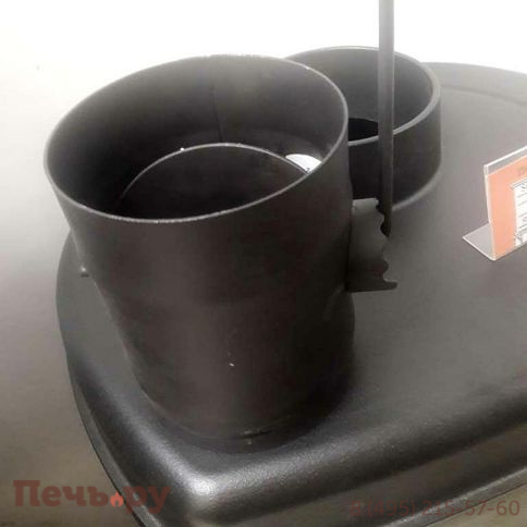 Отопительная печь ТМФ Профессор Бутаков Инженер с чугунной дверцей и стеклом фото 3