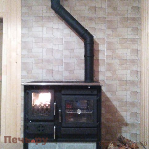 Отопительно варочная печь Guca Guliver Stone с теплообменником фото 2