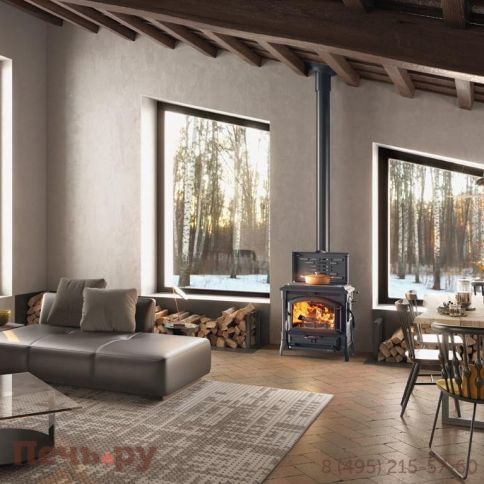 Отопительно-варочная печь La Nordica Isotta con cerchi фото 5