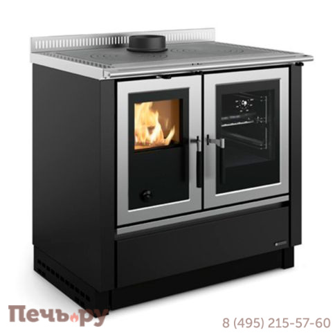 Отопительно-варочная печь La Nordica Vicenza Inox/Nero фото