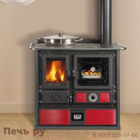 Отопительно-варочная печь с водяным отоплением La Nordica TermoRosa Ready D.S.A фото 3