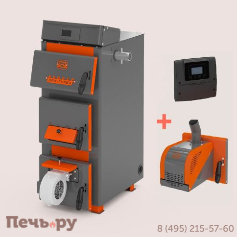 Отопительный котел Теплодар Куппер Про Турбо 22 с пеллетной горелкой фото