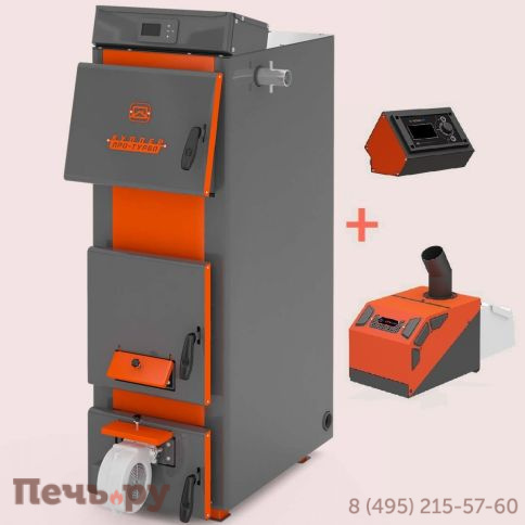 Отопительный котел Теплодар Куппер Про Турбо 42 с пеллетной горелкой фото