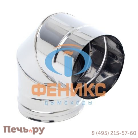 Отвод 90° 1ОТ90 Феникс (AISI 409 1мм) фото