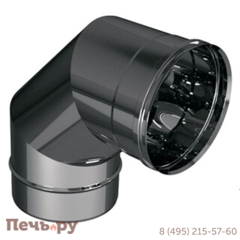 Отвод 90º OTHR90 Вулкан VHR матовый (AISI 321 0.5мм) фото