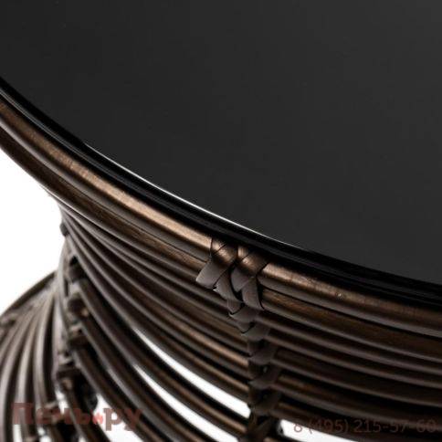 Парма 4SiS кофейный столик из искусственного ротанга, цвет бронзовый фото 2