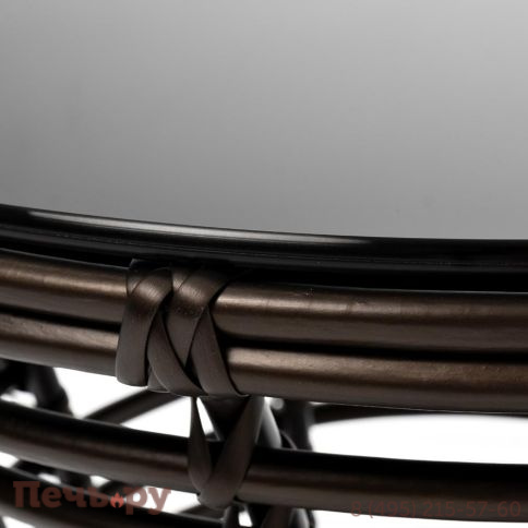 Парма 4SiS кофейный столик из искусственного ротанга, цвет бронзовый фото 3