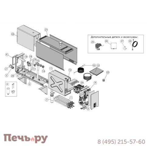 Парогенератор Harvia HGX110XW WiFi фото 2