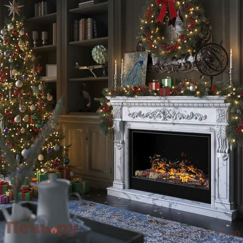 Паровой электрокамин Airtone Vepo 600 с дровами фото