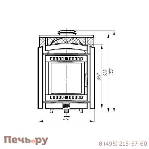 Печь банная Прометалл Атмосфера L КТТ сетка фото 11