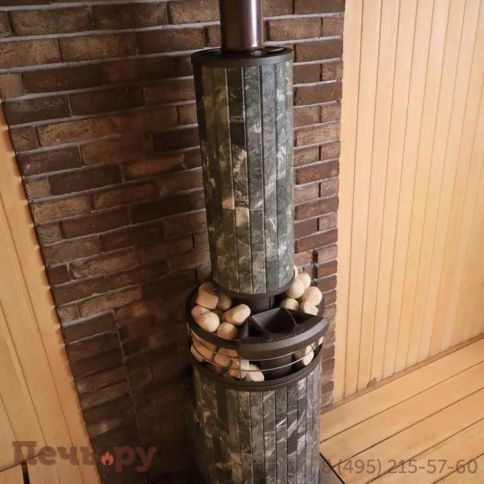 Печь банная Прометалл Атмосфера L ламель + сетка фото 8