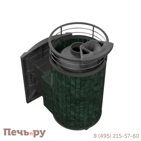 Печь банная Прометалл Атмосфера L ламель + сетка с тоннелем фото 13