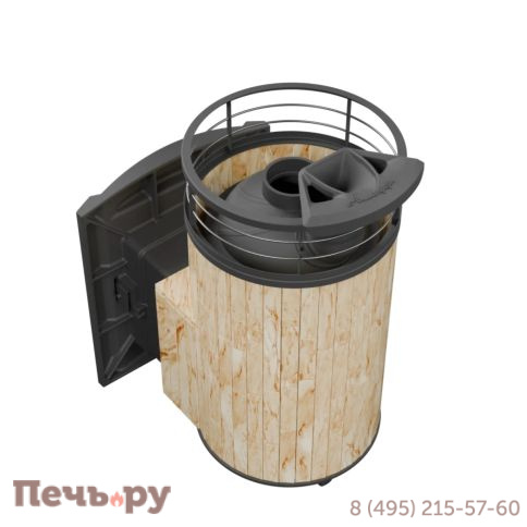 Печь банная Прометалл Атмосфера L ламель + сетка с тоннелем фото 16