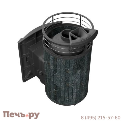 Печь банная Прометалл Атмосфера L ламель + сетка с тоннелем фото 17