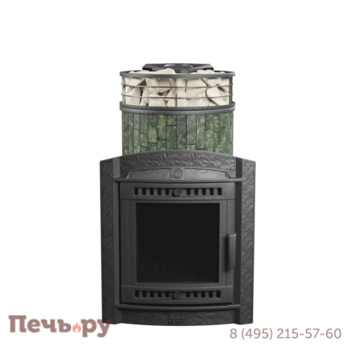 Печь банная Прометалл Атмосфера L ламель + сетка с тоннелем фото