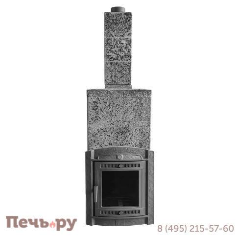 Печь банная Прометалл Атмосфера XL в облицовке Империя Пироксенит Элит фото
