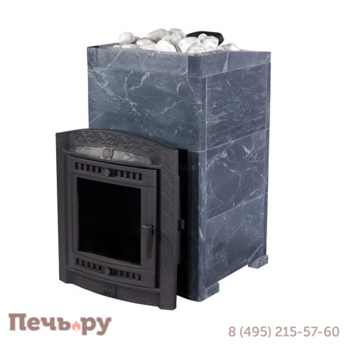 Печь банная Прометалл Атмосфера XL в облицовке Талькохлорит фото